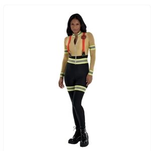 NWT Womens Firefighter Halloween Costume Size L 10/12